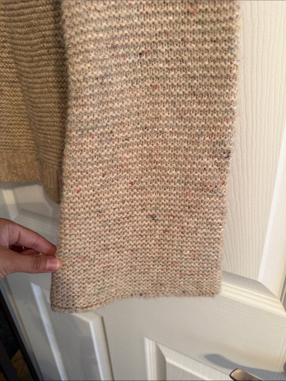 Madewell Cream-Tan Textured Knit Crewneck Sweater - Picture 5 of 5